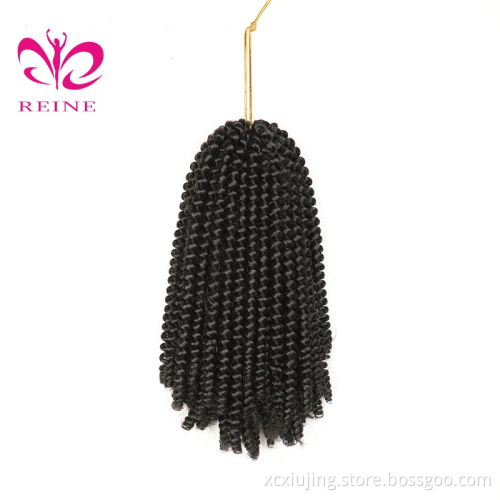 REINE 3 pcs 8" ombre 8' 110g wholesale Braiding hair Senegalese  twist braiding hair Spring Twist crochet hair extension
